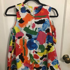 Kate Spade Saturday colorful blouse with belt